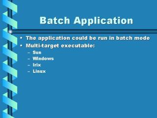 Batch Application